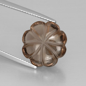 Quarzo fumé naturale marrone da 8,66 ct, trasparente, trasparente/traslucido