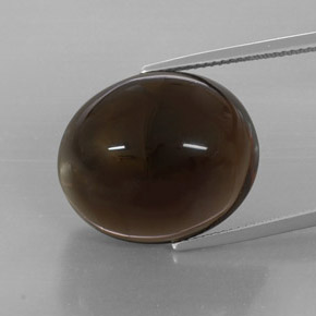 Quarzo fumé naturale marrone da 32,19 ct, trasparente, trasparente/traslucido