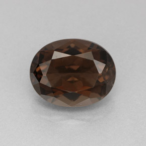 Quarzo fumé naturale marrone da 2,75 ct, taglio ovale, VVS-VS