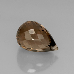 Quarzo fumé naturale marrone da 5,83 ct, briolette, VVS-VS