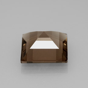 Quarzo fumé naturale marrone da 3,88 ct, quadrato, VS