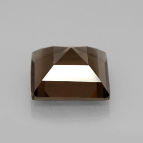 Quarzo fumé naturale marrone da 4,05 ct, quadrato, VS