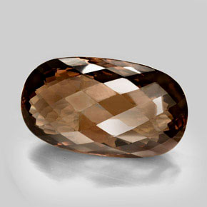 Quarzo fumé naturale marrone da 605,33 ct, taglio ovale, VVS