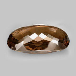Quarzo fumé naturale marrone da 605,33 ct, taglio ovale, VVS