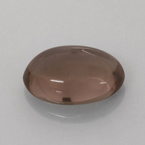 Quarzo fumé naturale marrone da 3,17 ct, taglio ovale, traslucido