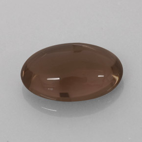 Quarzo fumé naturale marrone da 3,08 ct, taglio ovale, traslucido