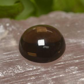 Quarzo fumé naturale marrone da 6,31 ct, taglio rotondo, trasparente