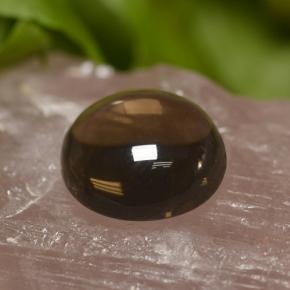 Quarzo fumé naturale marrone da 6,70 ct, taglio rotondo, trasparente