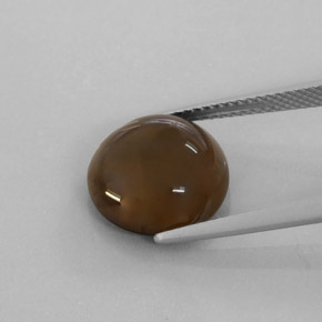 Quarzo fumé naturale marrone da 6,22 ct, trasparente, trasparente/traslucido