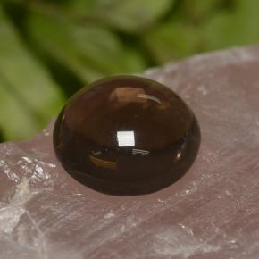Quarzo fumé naturale marrone da 5,82 ct, taglio rotondo, trasparente