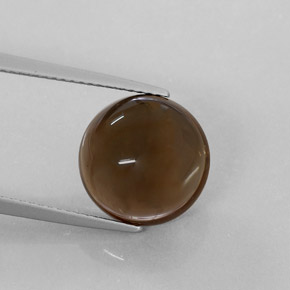 Quarzo fumé naturale marrone da 7,22 ct, trasparente, trasparente/traslucido