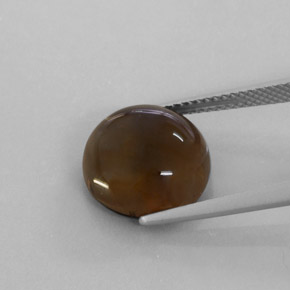 Quarzo fumé naturale marrone da 7,22 ct, trasparente, trasparente/traslucido
