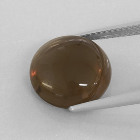 Quarzo fumé naturale marrone da 6,40 ct, trasparente, trasparente/traslucido