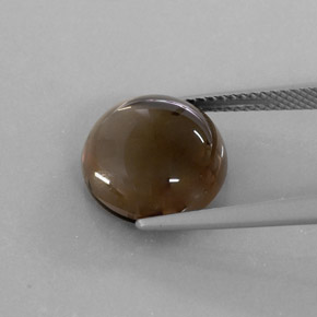 Quarzo fumé naturale marrone da 6,72 ct, trasparente, trasparente/traslucido