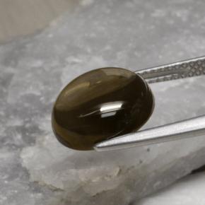 Quarzo fumé naturale marrone da 6,79 ct, taglio rotondo, trasparente
