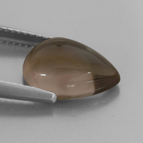 Quarzo fumé naturale marrone da 4,05 ct, trasparente, trasparente/traslucido