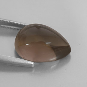 Quarzo fumé naturale marrone da 6,75 ct, trasparente, trasparente/traslucido