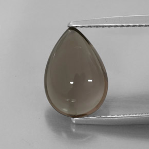 Quarzo fumé naturale marrone da 3,83 ct, trasparente, trasparente/traslucido