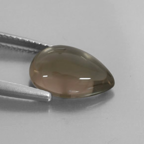 Quarzo fumé naturale marrone da 3,83 ct, trasparente, trasparente/traslucido