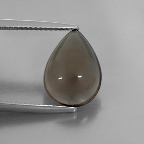 Quarzo fumé naturale marrone da 4,80 ct, trasparente, trasparente/traslucido