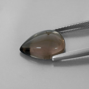 Quarzo fumé naturale marrone da 4,80 ct, trasparente, trasparente/traslucido