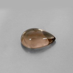 Quarzo fumé naturale marrone da 3,68 ct, trasparente, trasparente/traslucido