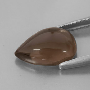 Quarzo fumé naturale marrone da 3,86 ct, trasparente, trasparente/traslucido
