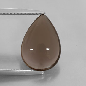 Quarzo fumé naturale marrone da 4,53 ct, trasparente, trasparente/traslucido