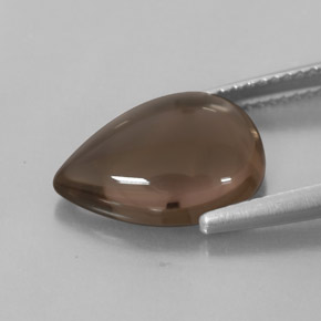 Quarzo fumé naturale marrone da 4,53 ct, trasparente, trasparente/traslucido
