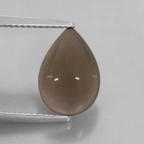 Quarzo fumé naturale marrone da 4,14 ct, trasparente, trasparente/traslucido