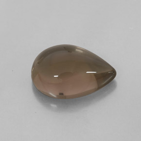 Quarzo fumé naturale marrone da 4,14 ct, trasparente, trasparente/traslucido