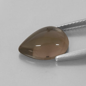 Quarzo fumé naturale marrone da 4,14 ct, trasparente, trasparente/traslucido