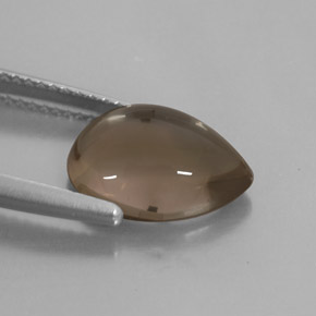 Quarzo fumé naturale marrone da 3,89 ct, trasparente, trasparente/traslucido