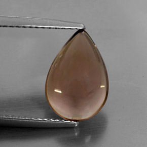 Quarzo fumé naturale marrone da 3,55 ct, trasparente, trasparente/traslucido
