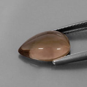 Quarzo fumé naturale marrone da 3,55 ct, trasparente, trasparente/traslucido