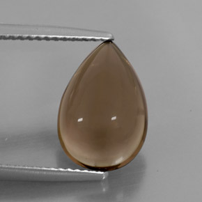 Quarzo fumé naturale marrone da 4,06 ct, trasparente, trasparente/traslucido