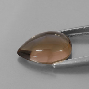 Quarzo fumé naturale marrone da 4,06 ct, trasparente, trasparente/traslucido
