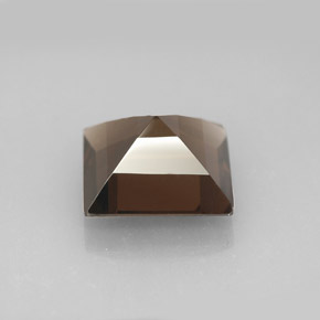 Quarzo fumé naturale marrone da 3,96 ct, quadrato, VVS-VS