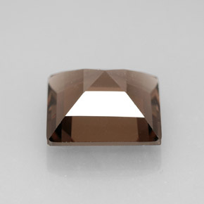 Quarzo fumé naturale marrone da 3,83 ct, quadrato, VVS-VS