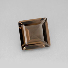 Quarzo fumé Marrone fumo naturale da 3.35 ct, Quadrato, VVS-VS