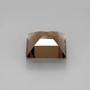 Quarzo fumé naturale marrone da 4,28 ct, quadrato, VVS-VS