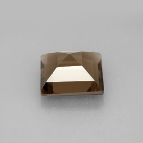 Quarzo fumé naturale marrone da 3,93 ct, quadrato, VVS-VS