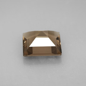 Quarzo fumé naturale marrone da 3,61 ct, quadrato, VVS-VS