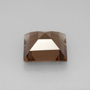 Quarzo fumé naturale marrone da 3,86 ct, quadrato, VVS-VS