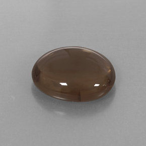 Quarzo fumé naturale marrone da 2,98 ct, taglio ovale, trasparente