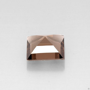 Quarzo fumé naturale marrone da 4,04 ct, quadrato, VVS-VS