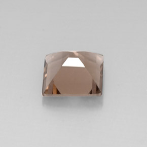 Quarzo fumé naturale marrone da 4,05 ct, quadrato, VVS-VS