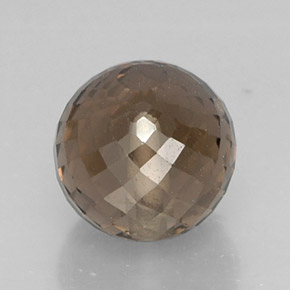 Quarzo fumé naturale marrone da 7,00 ct, sfera / palla, VVS-VS