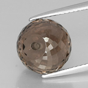 Quarzo fumé naturale marrone da 7,00 ct, sfera / palla, VVS-VS