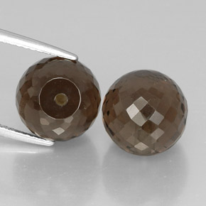 Quarzo fumé naturale marrone da  ct, sfera / palla, VVS-VS